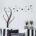 "Acrylic Bloom Wall Decor - 90x60 Inches | Black & Golden | Premium Quality