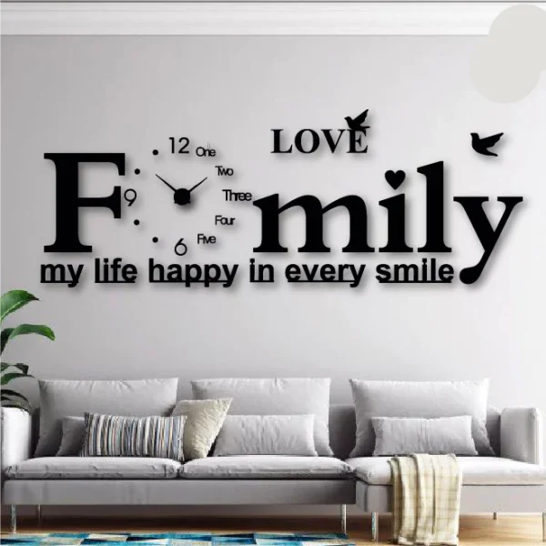 Family Big Wall Clock