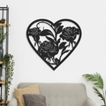 Flowers In Heart Wall Decor