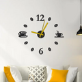Coffee Cup 3D Big Wall Clock