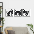 Cat Wooden Wall Decor 3 Pieces
