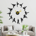 Kung Fu 3D Wall Clock