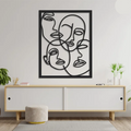 Abstract Faces Wall Decor